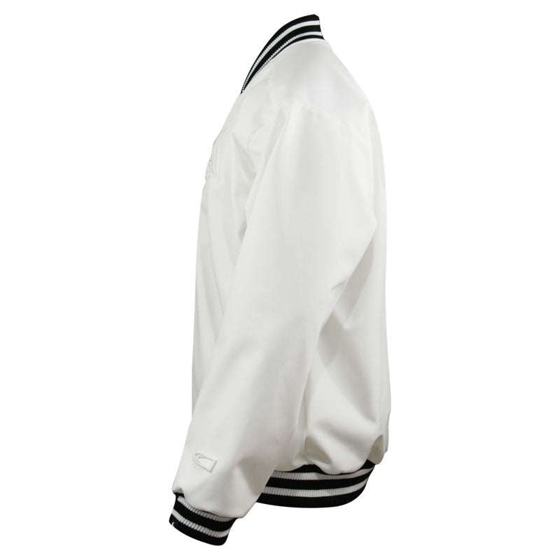 White jacket by Crowdead. Left sleeve.