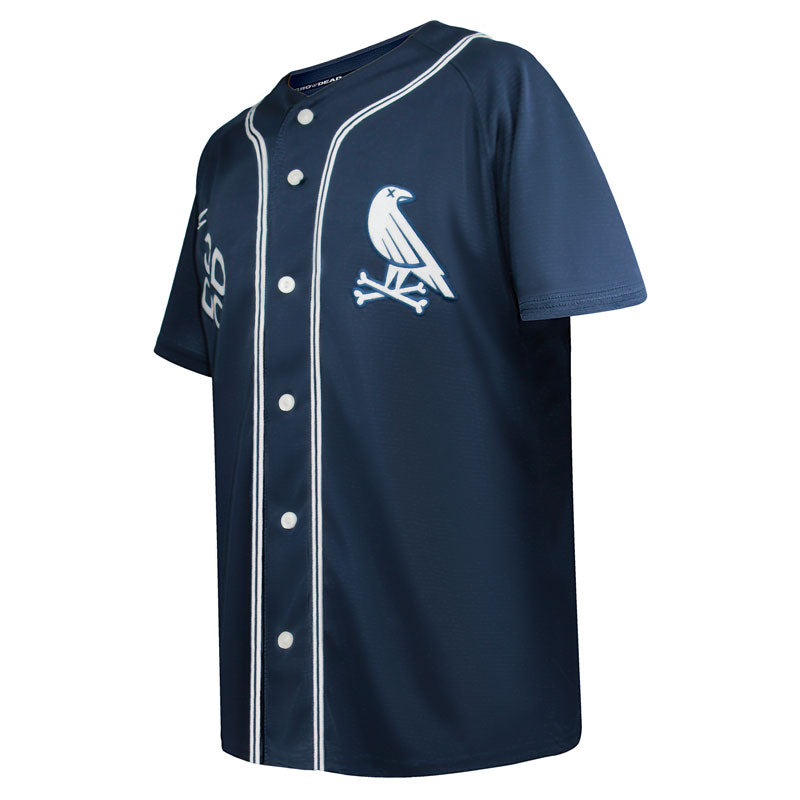 Diagonal view of Marino jersey by Crowdead streetwear.