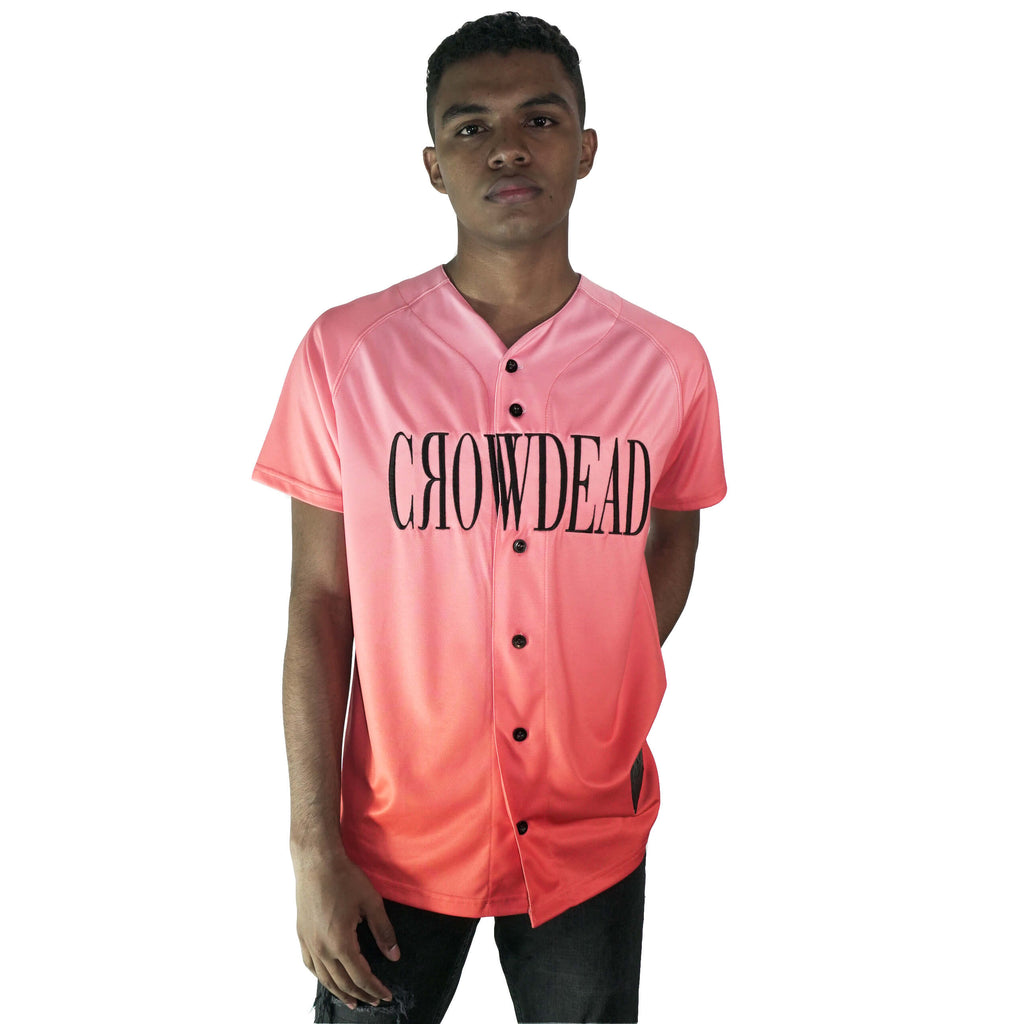 Model wearing Mars jersey by Crowdead.